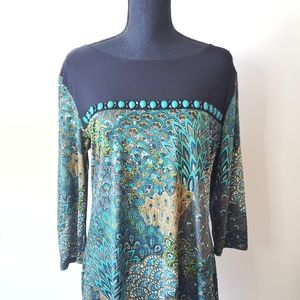 Beautiful Peacock Patterned dress